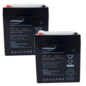 powery Gel-batteri 12V 6Ah erstter Apc RBC 20