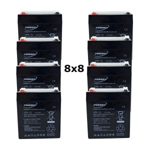 powery Gel-batteri 12V 6Ah till Apc Smart-UPS RT 15K RM
