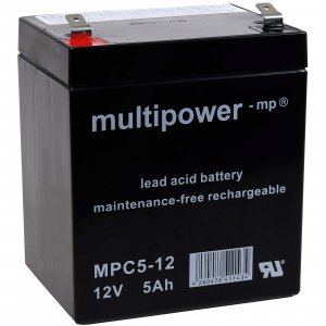 powery blybatteri (multipower) MPC5-12 Cyklisk
