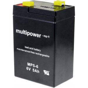 powery blybatteri (multipower) MP5-6