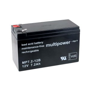 powery blybatteri (multipower) MP7,2-12B VdS