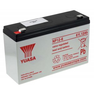 YUASA blybatteri NP12-6 Vds