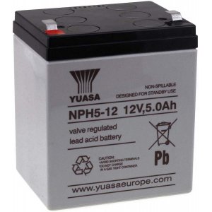 YUASA blybatteri NPH5-12 (High Ratte)