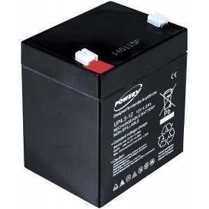 powery Bly-Gel batteri 12V 4,5Ah