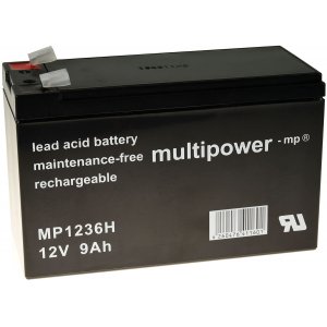 powery blybatteri (multipower) MP1236H High Ratte-typ