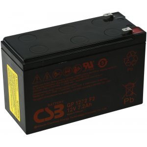 CSB standby blybatteri GP1272 F2 passar till Apc Back-UPS BK500 12V 7,2Ah
