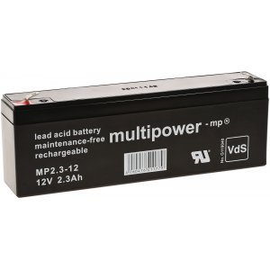 powery blybatteri (multipower) MP2,3-12 erstter MP2,2-12 Vds