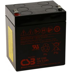 CSB standby blybatteri GP1245 F2 12V 4,5Ah