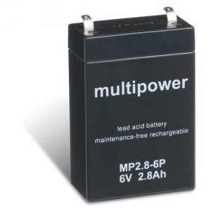 powery blybatteri (multipower) MP2,8-6P