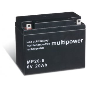 powery blybatteri (multipower) MP20-6