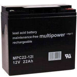 powery blybatteri (multipower) MP22-12C Cyklisk