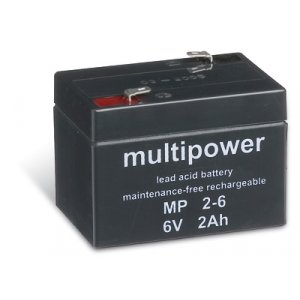 powery blybatteri (multipower) MP2-6