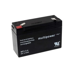 powery blybatteri (multipower) MP3,5-4