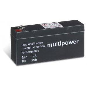 powery blybatteri (multipower) MP3-8