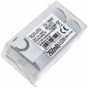 Digibuddy 18650 batteri Li-Ion-Celler 2/ Pack till ficklampa och sm apparattr