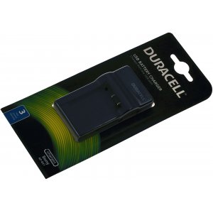 DURACELL laddare med USB-Kabel, Kompatibel med Sony batteri-typ DRSBX1, NP-BX1