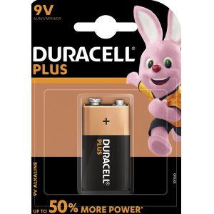 batterier Duracell Plus power MN1604 6LR61 9V-Block Blister
