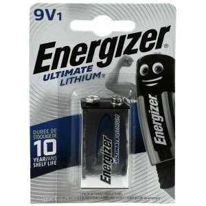 Energizer UltiMate Lithium batterier FR22 6LR61 MN1604 X522  9V-Block Blister