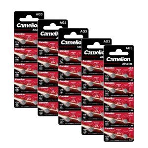 50 st. Camelion knappcell, Urbatterier LR41 AG3 (5x 10/ Blister)