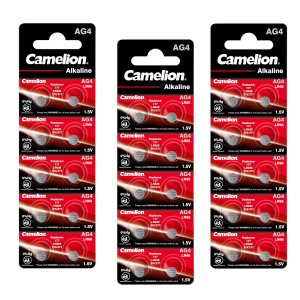 30x Camelion knappcell LR66 / AG4 / G4 / LR626 / 177 / SR626W / GP77A / 377