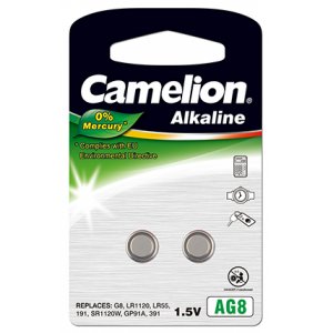 Camelion knappcell 391 LR55 LR1120 AG8 2/ Blister