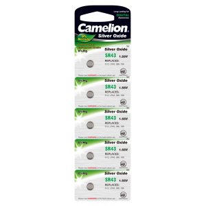 Camelion Silveroxid-knappcell SR43 / G12 / 386 / LR43 / 186 5/ Blister