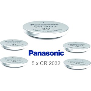 Panasonic Lithium knappcell CR2032 / DL2032 / ECR2032 5 st. lse