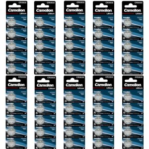 50x Lithium till ure knappcell, batteri Camelion CR2032 t.ex. till ure 10x 5/ Blister