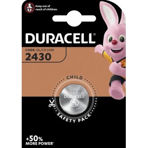 Lithium knappcell Duracell CR2430, DL2430 1/ Blister