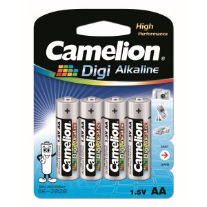 Batteri Camelion Digi Alkaline LR6 Mignon AA MN1500 AM3 4/ Blister