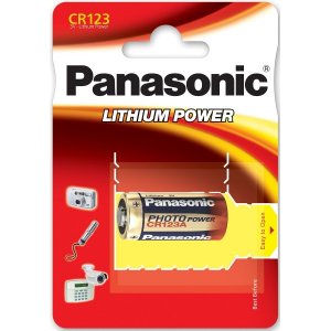 Fotobatteri Panasonic Photv power 123 CR123A RCR123 1/ Blister