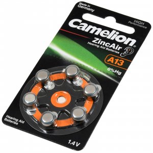 Camelion Hselrapparat batteri 13AE / A13 / DA13 / PR48 / PR754 / V13att / ZL13 6/ Blister
