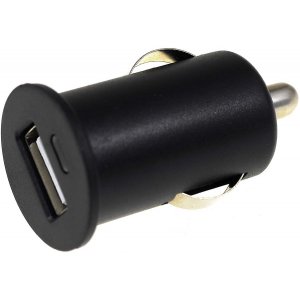 powery Mini-Bil-LadeAdapter med USB-anslutning 1A