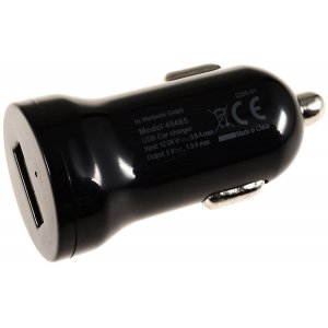 Bil RejseladeAdapter 12-24V till  1x USB 1000mA svart