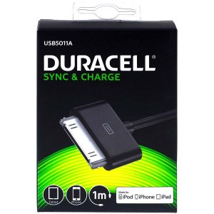 anslutningskabel 30pin till USB till iPhone 4, 4S, 3G, 3Gs, iPad 1, 2, 3, iPod classic, nano ettc, 1m