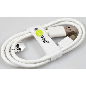 Goobay USB-C Lade och Synkronisringskabel till enheter med USB-C-frbindelse  , 0,5m, Hvid