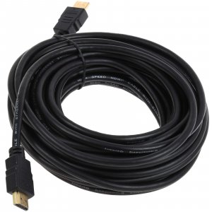 High Speed HDMI Kabel med standard-kontakt (typ A) 10m, svart, frgyldt anslutningr