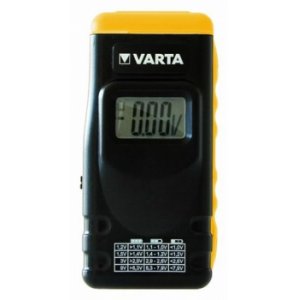 Varta batteri tester fr LCD display fr batterier, uppladdningsbara batterier och knappcells