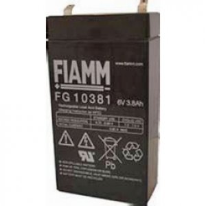 Fiamm blybatteri FG10381 6V 3,8Ah