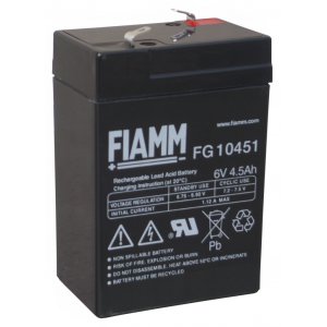 Fiamm blybatteri FG10451 6V 4,5Ah