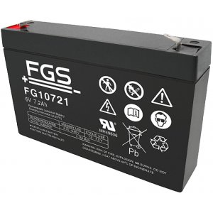 Batteri FG10721 6V 7,2Ah