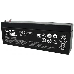 FGS FG20261 blybatteri 12V 2,6Ah