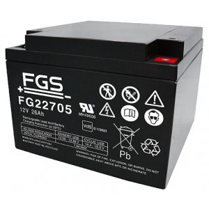 FGS FGL22605 High Rate Longlife blybatteri 12V 26Ah