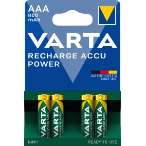 Varta Longlife Batteri Uppladdningsbara Ready 2 use HR03 AAA 800mAh 4/ NiMH 56703101404