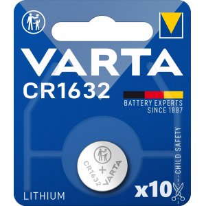 Varta CR1632 knappcell Batteri Lithium 3V 1 Blister x 10 (10 batterier)