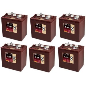 Batteri fr golfbil Yamaha, EZ Go, Club Car och Melex Trojan T-105 Deep-Cycle  bly-batteri 36V 225AH (6 X T-105)