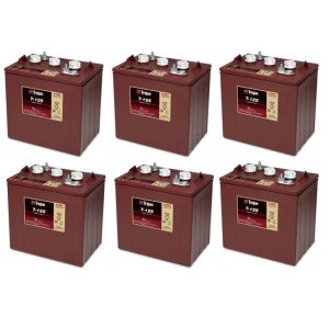 Batteri fr golfbil Yamaha, EZ Go, Club Car och Melex Trojan T-125 Deep-Cycle bly-batteri Set 36V 240AH (6 X T-125)