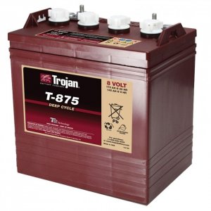 Batteri fr Golfbil Yamaha, EZ GO, Club Car och Melex Trojan T-875 Deep-cycle Bly-batteri 8V 170Ah