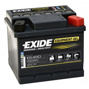 Batteri till Marine/Bt Exide ES450 Utrustning Gel-Batteri 12V 40Ah