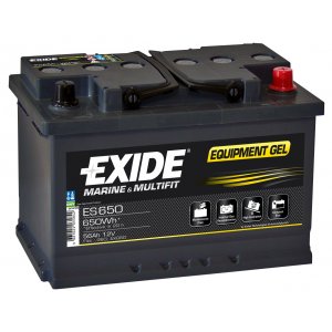 Batteri till Marine/Bt Exide ES650 Equipment Gel-Batteri 12V 60Ah